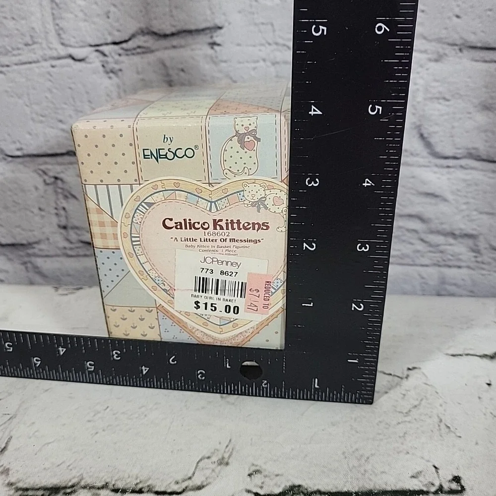 Enesco Calico Kittens A Little Litter Of Blessings 168602 With Birth Certificate
